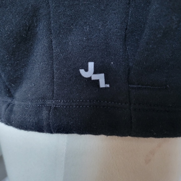 Black and metallic green JoyLab Cropped Sweatshirt SZ - Picture 7 of 12